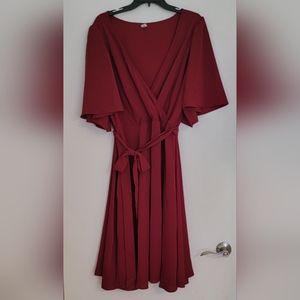 Womens 4XL Swing Midi Dress
